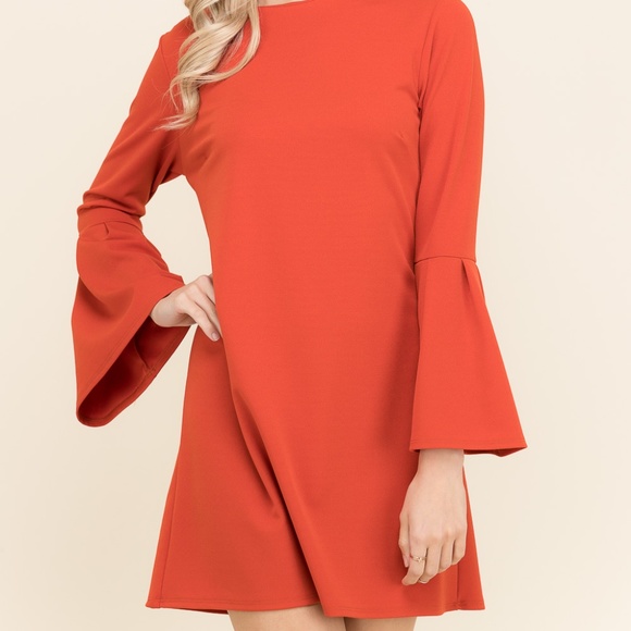 SOLD OUT!!! Mazie Bell Sleeve Sheath Dress - Picture 2 of 3